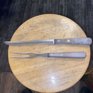 Heritage Stainless‎ By Ka-Bar 2 PCs Carving Set 1714